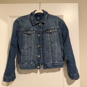 Gap Kids Denim Jacket Size 10 – Classic Blue Jean Jacket